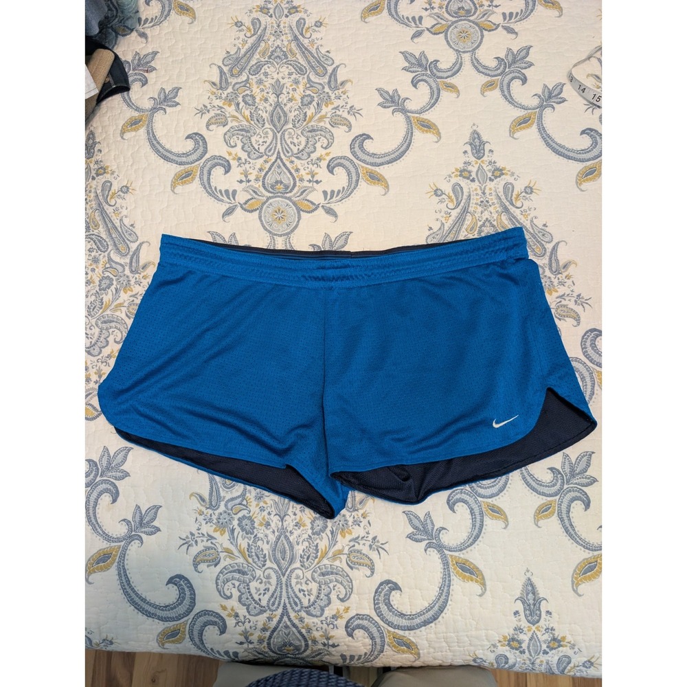 Nike women royal blue workout shorts size XL
